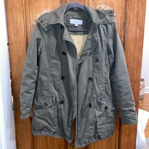 Marc New York fleece lined coat, size small